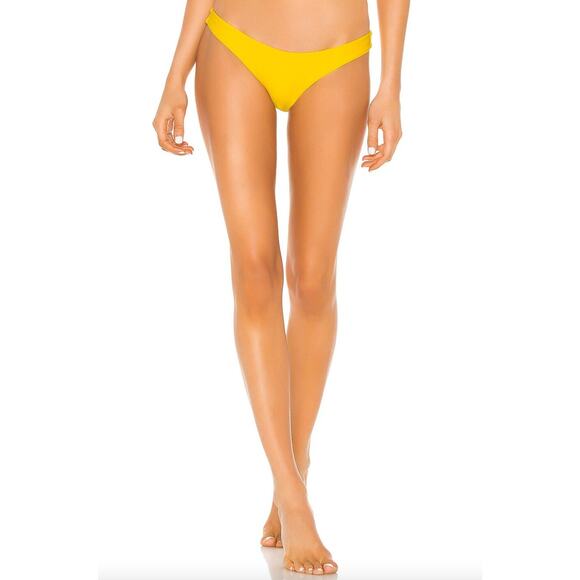 Tularosa Swim Flirty Bikini Bottom In Golden Yellow Women's Size XL NWT - Picture 2 of 7
